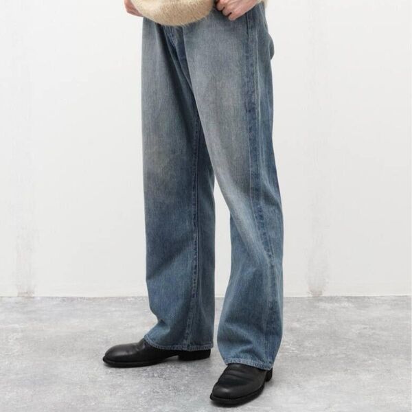 23aw AURALEE SELVEDGE FADED LIGHT DENIM ③