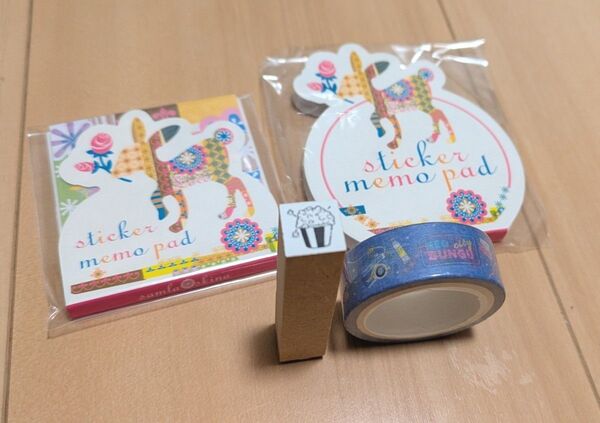 文具女子博限定 マスキングテープ はんこ ノベルティ セット