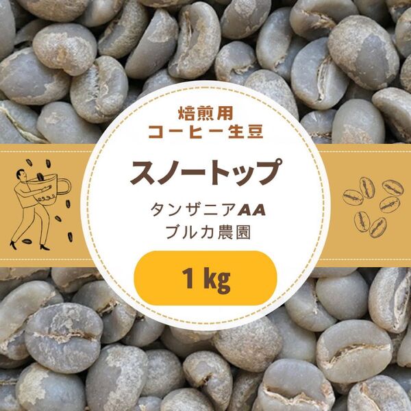 自家焙煎用 コーヒー生豆 スノートップ タンザニアAAクラス ブルカ農園 1kg