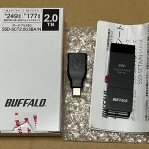 BUFFALO スティックタイプ 2TB ポータブルSSD USB USBメモリー型 Type-A SSD-SCT2.0U3-BA
