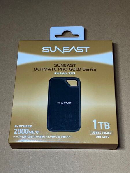 サンイースト ULTIMATE PRO GOLD SSD 1TB 2000MBs ポータブルSSD USB 3.2 Gen2×2