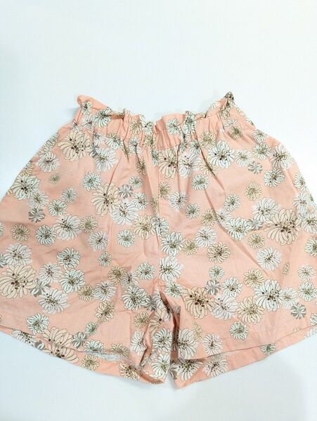 【PAUL&JOE×ユニクロ】花柄ピンクショートパンツ120size