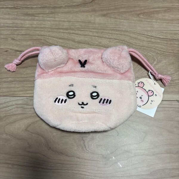 新品 ちいかわ 古本屋 フェイス巾着 カニちゃん 小物入れ ポーチ