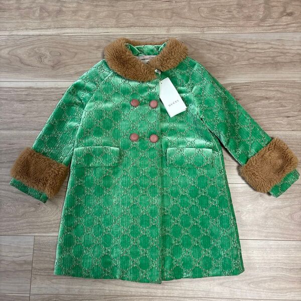 美品 Gucci コート ファー キッズ 110