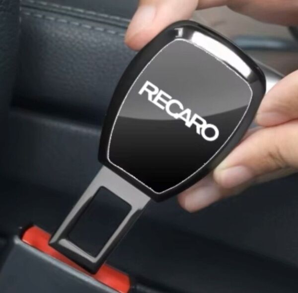 RECARO レカロ シートベルト延長 エクステンダー バックル エンブレム