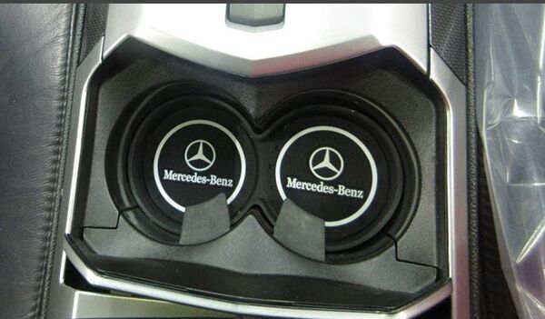 メルセデスベンツドリンクホルダーコースター2個セットW202W203W205W211W212W213W221W222W463AMG