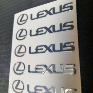 10セット LEXUSレクサス メタルアルミステッカー エンブレムLS LX LC GS ES IS RX RC NX UX CT
