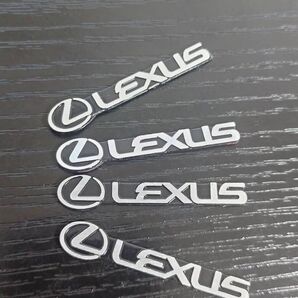 LEXUSミニエンブレム スピーカーステッカー4枚セット LS LX LC GS ES IS RX RC NX UX CTレクサス