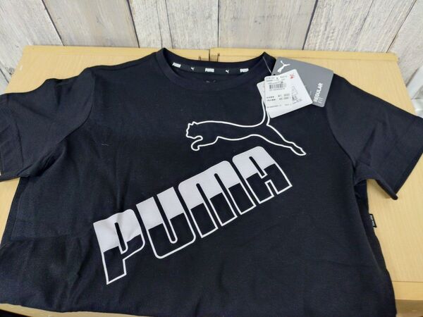 PUMA Tシャツ 黒 150cm 新品未使用タグ付き