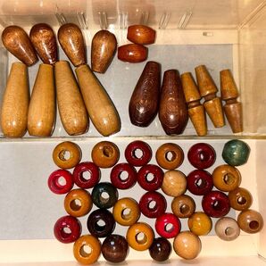 ウッドボタン ループエンド ウッドビーズ 各種 色々