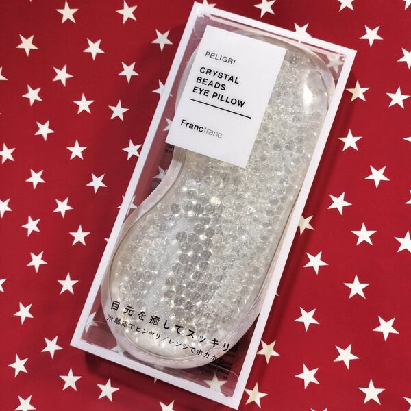 ★新品★Francfranc アイピロー Crystal Beads Eye Pillow フランフラン 温冷両用
