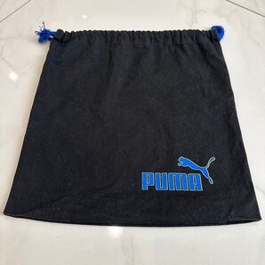 PUMA 巾着袋 ブラック 30×30㌢