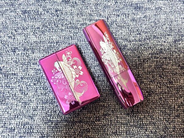 IQOS イルマ i ワン ケース アイコスイルマワン ケース iqosヒートスティック専用ケースレーザー彫刻 鯉 パープル
