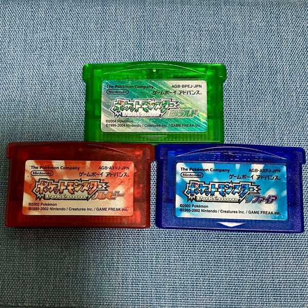 ポケットモンスター ゲームボーイアドバンス ルビー サファイア エメラルド ソフトのみ GBA ポケモン