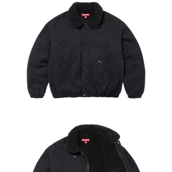 24aw SUPREME Faux Shearling Lined Bomber Jacket 新品 Black Large