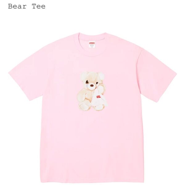 25ss SUPREME Bear Tee 新品未開封 Large Light Pink Tシャツ Box