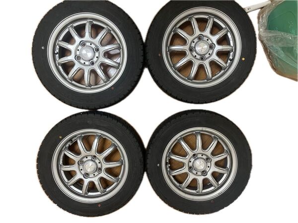 ホイール タイヤ 15インチ デイズライダーでつかってました。155R14 75Q4本セットスタッドレスです。