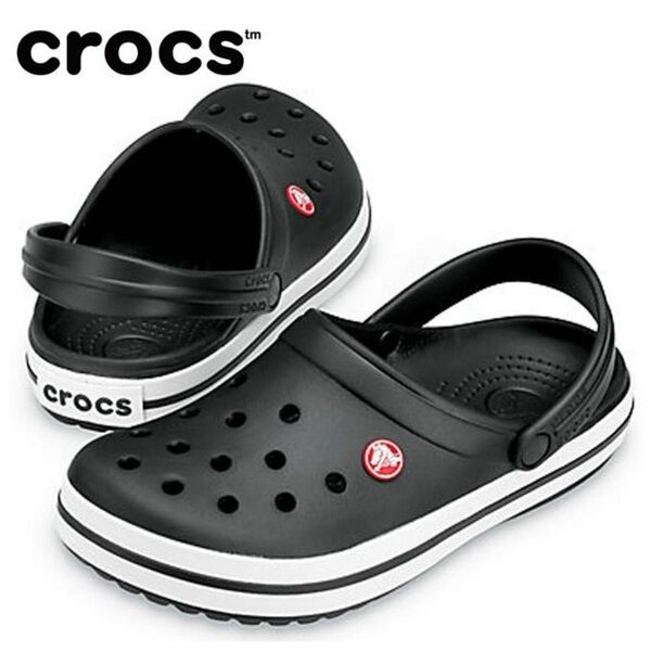 Crocs クロックス サンダル ブラック M5W7 23