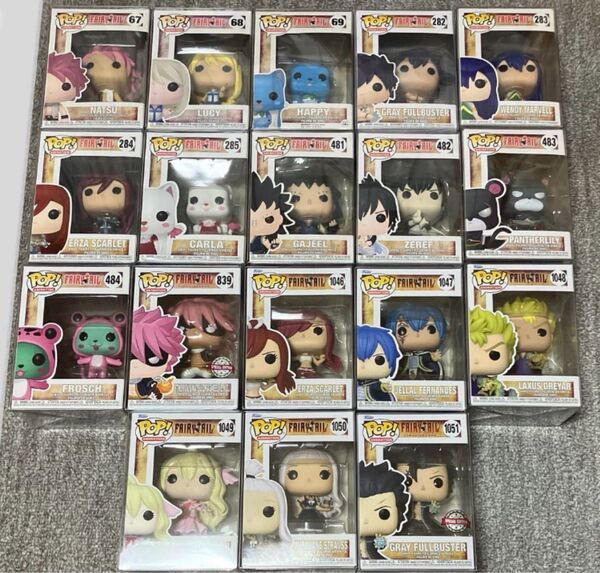 フェアリーテイル Funko POP セミコンプ フィギュア FAIRYTALE ファンコ ナツ ルーシィ グレイ エルザ