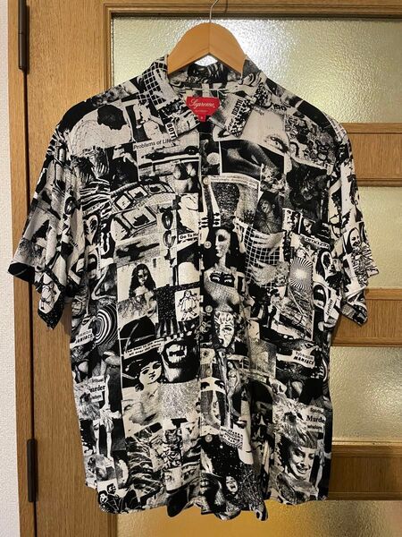 【キムタク着用】Supreme Vibrations Rayon Shirt White S