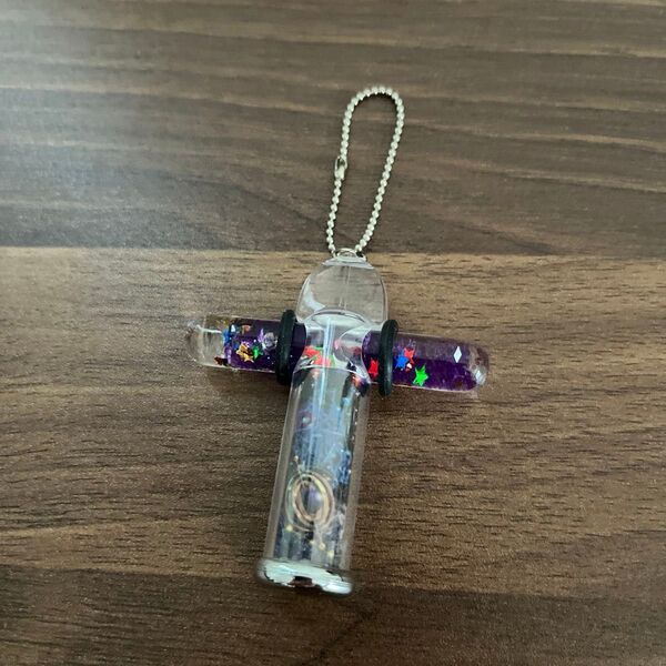 カレイドスコープコニカミノルタ 水族館 限定品 星座 スターライツオイル万華鏡キーホルダー パープル 煌びやか ボールチェーン