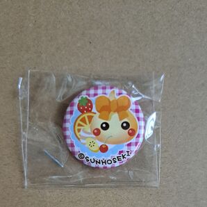 サン宝石 ほっぺちゃん フルーツ柄 缶バッジ 未使用未開封