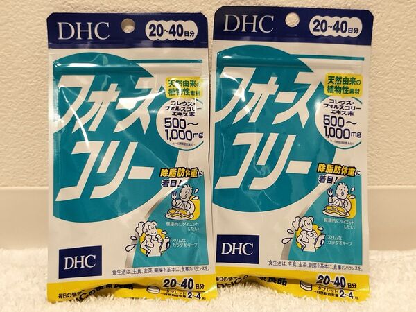 【新品・即日発送】 2袋セット DHC フォースコリー 20-40日分