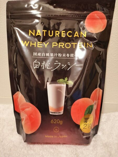 【新品・即日発送】 NATURECAN ホエイプロテイン 白桃ラッシー620g