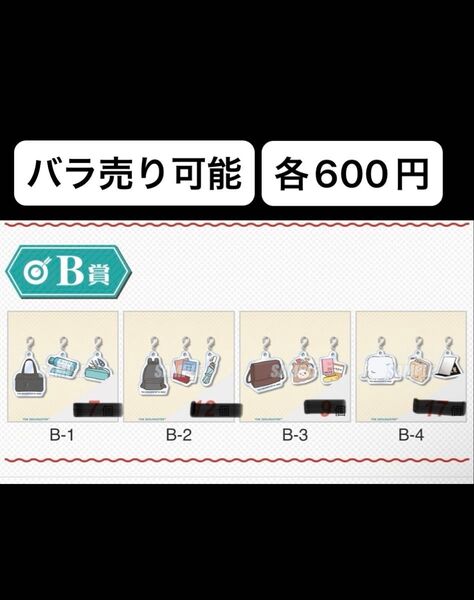 くじ引き堂 アイドルマスター シャイニーカラーズNewtype ノクチル B賞 アクリルミニチャーム3個セット 全4種セット