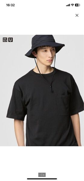 UNIQLO U ユニクロU 2025ss クルーネックセーター 半袖 ブラック 黒 Mサイズ 新品未使用