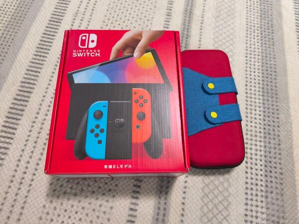 Nintendo Switch 本体 有機EL ネオンブルー/ネオンレッドおまけ付き