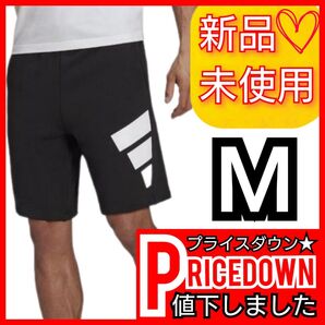 【М】アディダス フューチャー アイコンズ ロゴ グラフィック ショーツ ブラック H39798 新品未使用品 ショートパンツ