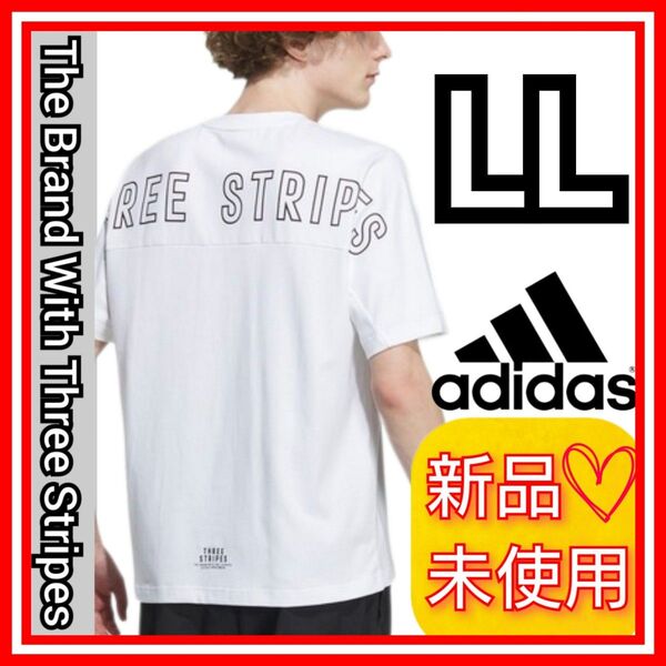 【LL】アディダス ワーディング ヘビー 半袖 Tシャツ 新品未使用品 タグ付き 生地厚手 ゆったりサイズ IM8769