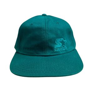 【キャップ/帽子】STARTER (スターター) ビンテージ キャップ 刺繍ロゴ レザーベルト