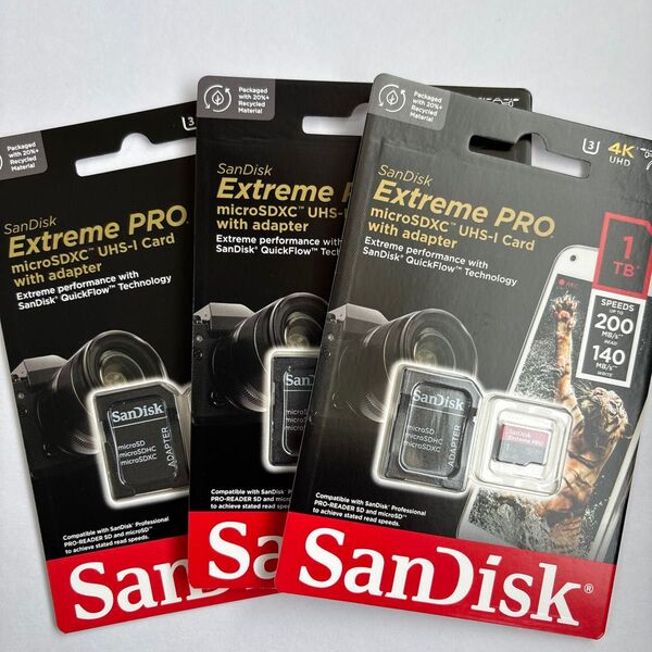 microsdxc Extreme PRO SDSQXCD-1T00-GN6MA (1TB)3枚セット