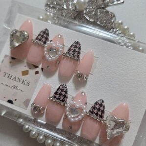 現品ネイルチップ ジェルネイルチップ ピンク