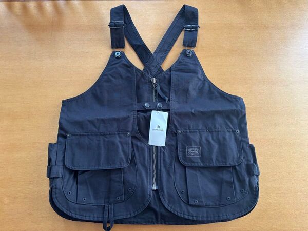 アウトドアベスト スノーピーク 22秋冬 TAKIBI Canvas Vest (タキビ ベスト) ユニセックスM ブラック
