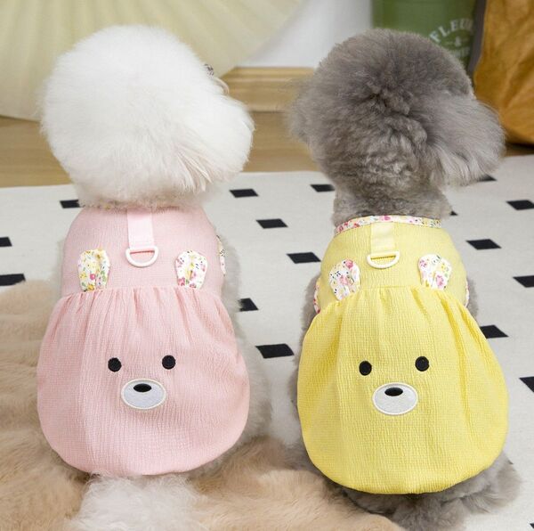 かわいいフラワーくまミミタンクトップ