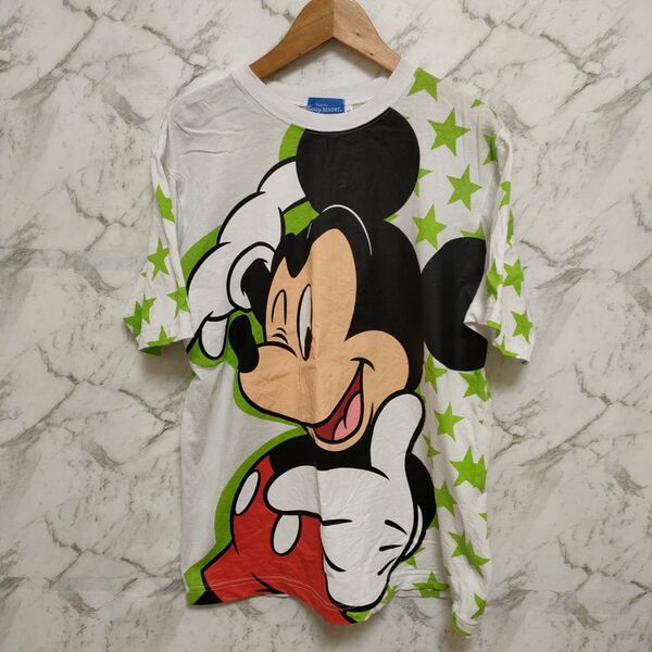 ミッキーマウス Tシャツ Mサイズ ディズニーリゾートオリジナル プリント