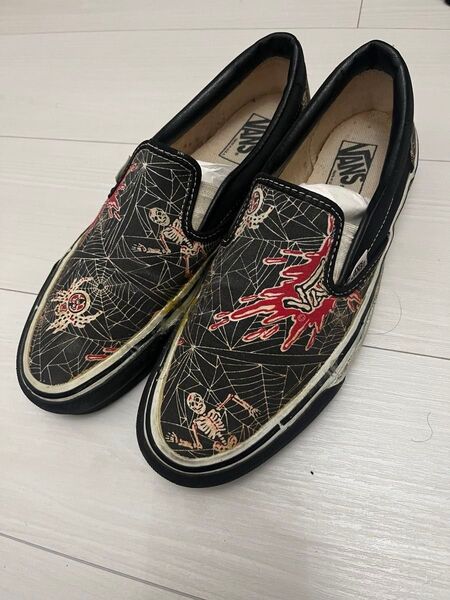 90s VANS USA製 スパイダー ブラック スニーカー usa製 8.5