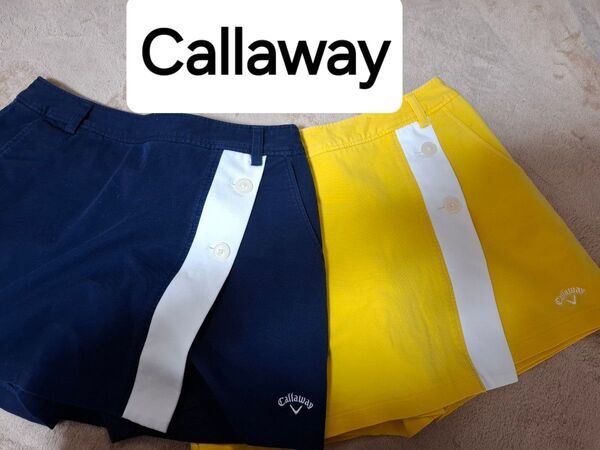【激かわ】 ゴルフウェア。 Callaway。キャロット。スカート。セット。 ショート ショートパンツ 短パン