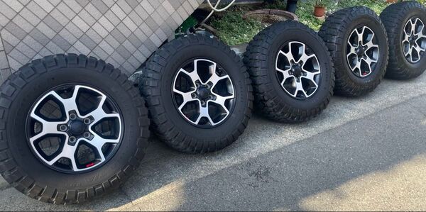 美品 jeep ジープ ラングラー ルビコン純正ホイール タイヤ 5本 17インチ サハラ スポーツ