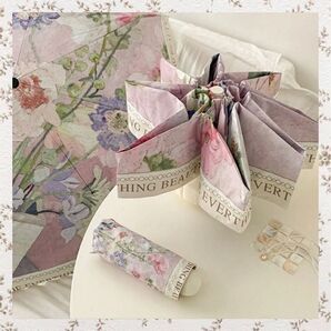 晴雨兼用 折りたたみ傘 日傘 雨傘 8本骨 新品 軽量 紫外線対策 ピンク UVカット 傘 花柄