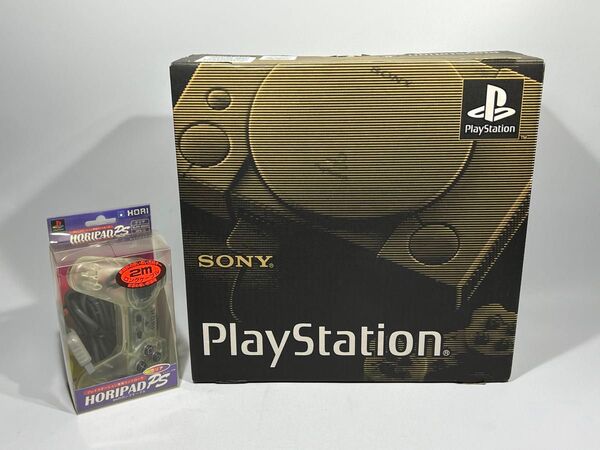 未使用保管品 プレイステーション SCPH-1000 PlayStation PS1 初代 プレステ 本体 +新品コントローラー