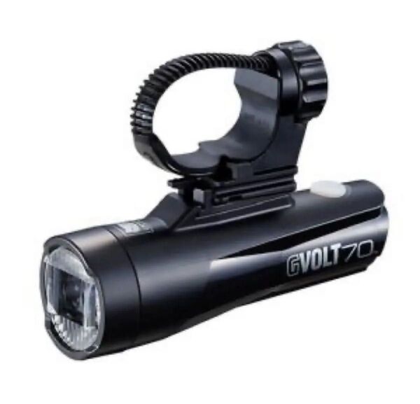 極美品 Cateye ハンドルバー下側取付専用充電ライト、Gvolt 70 HL-EL551RC