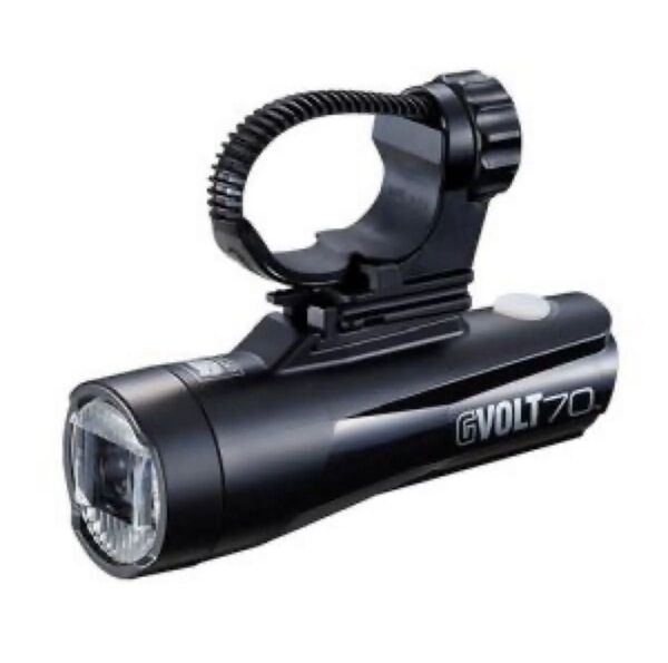 極美品 Cateye ハンドルバー下側取付専用充電ライト、Gvolt 70 HL-EL551RC