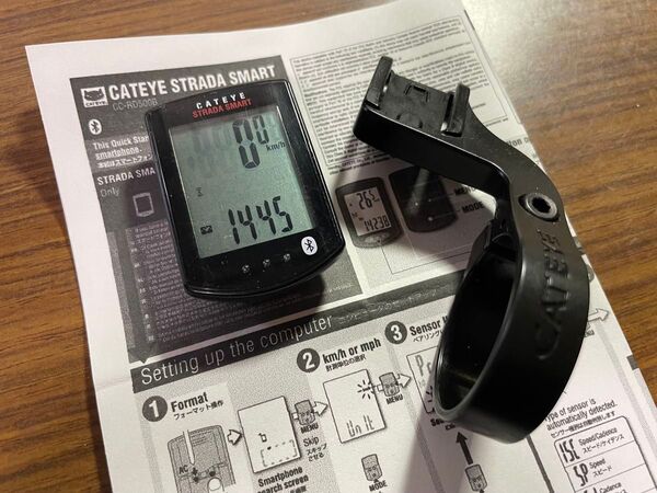 CATEYE Bluetooth対応サイクルコンピューター Strada Smart CC-RD500B / OF-100付