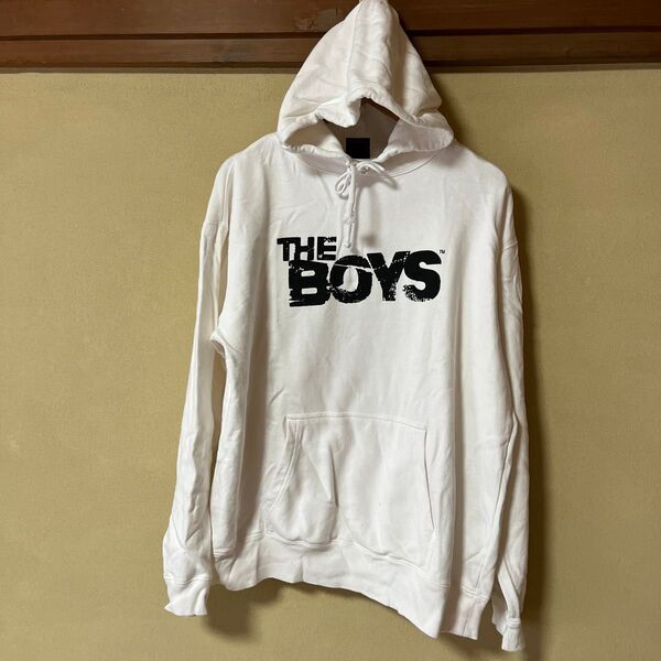 THE BOYS パーカー ホワイト ロゴ