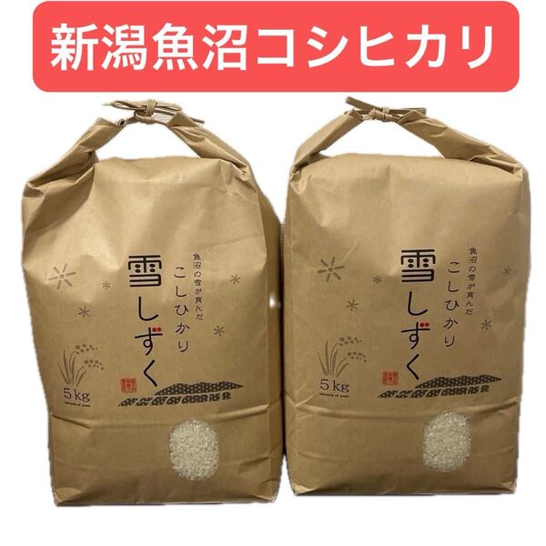 魚沼コシヒカリ 白米10kg(5kg 2袋)