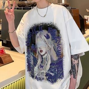 半袖Tシャツ Tシャツ 白 半袖 カッコイイ オーバーサイズ レディース